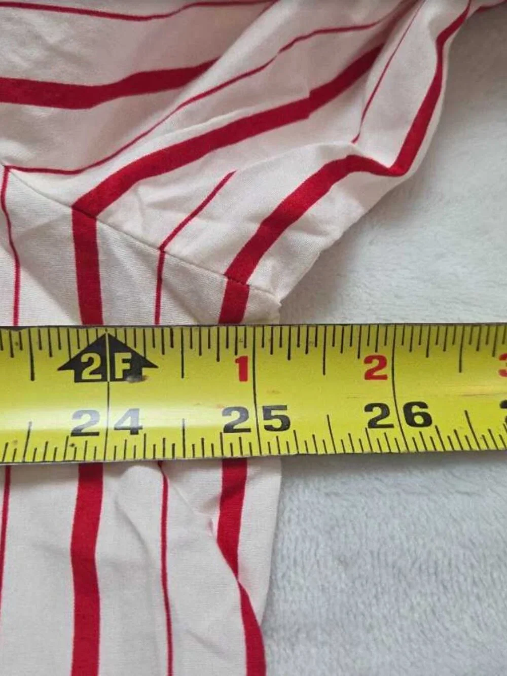 New L J.Crew cotton poplin long-sleeve pajama pant set in peppermint stripe red